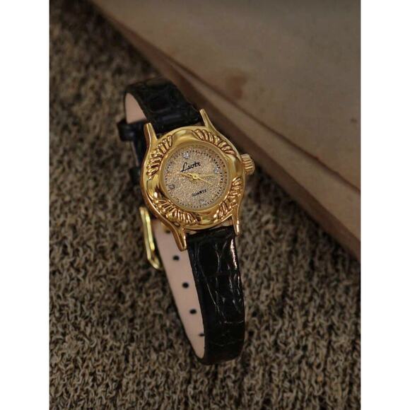 Gold And Black Vintage Style Unique Dainty Women’s Wrist Watch Trendy main image 6